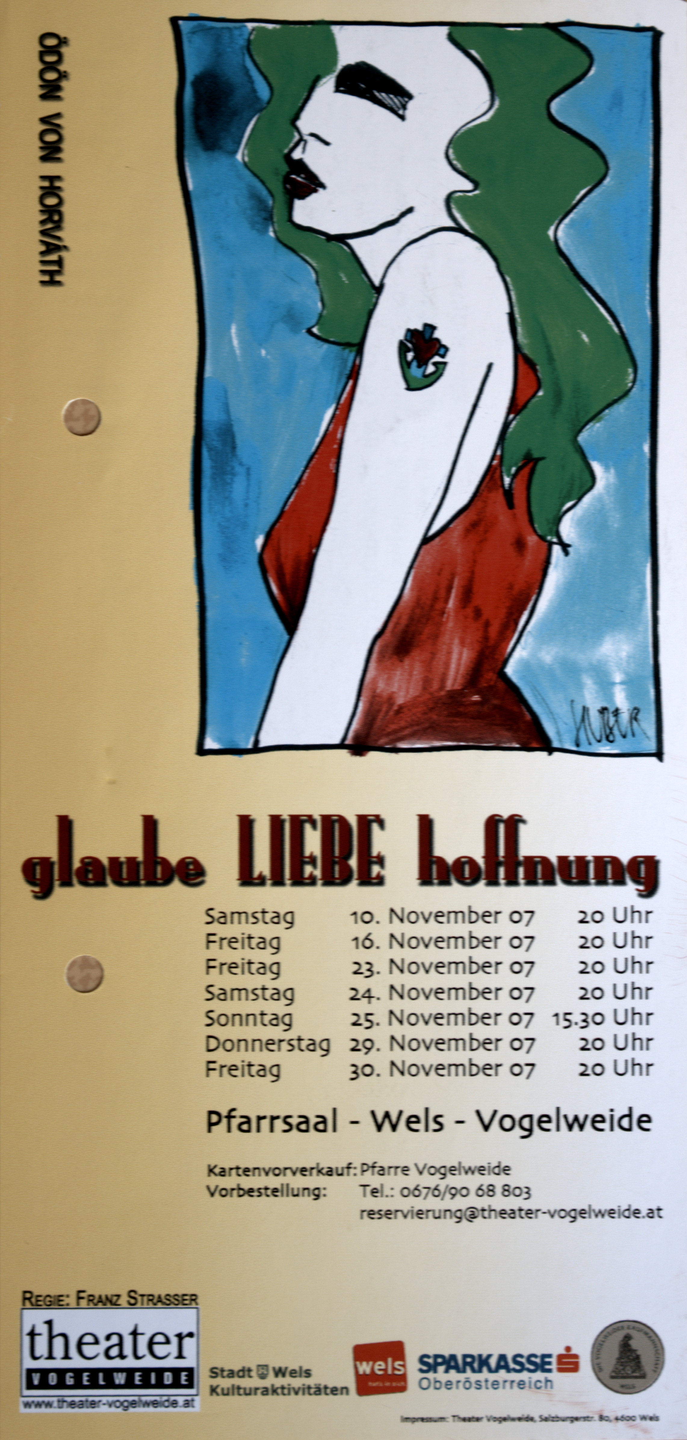 Plakat Glaube, Liebe, Hoffnung