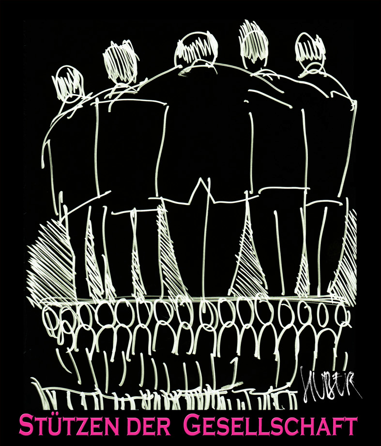 Plakat Die Stützen der Gesellschaft