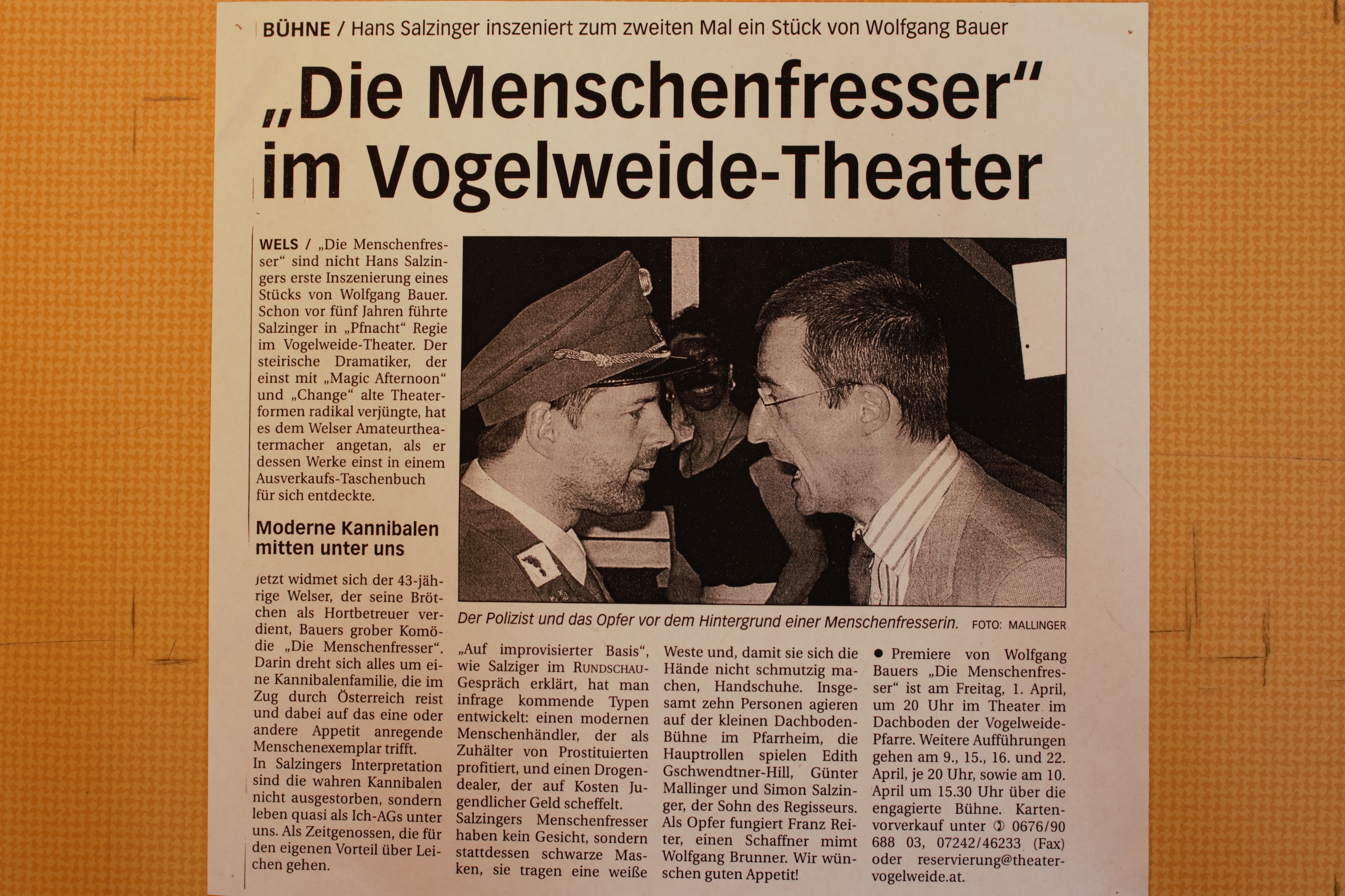 Plakat Die Menschenfresser