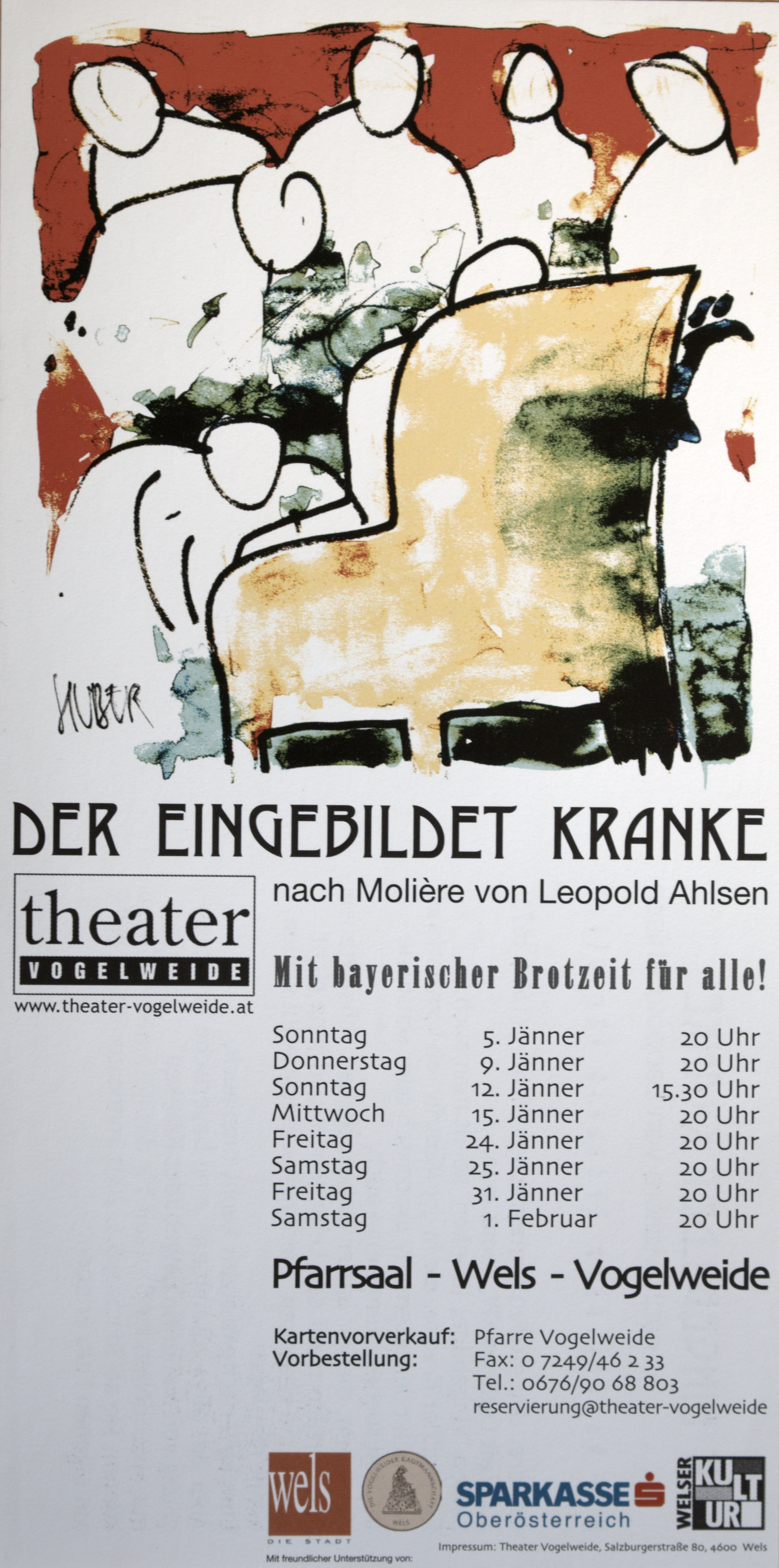 Plakat Der eingebildet Kranke